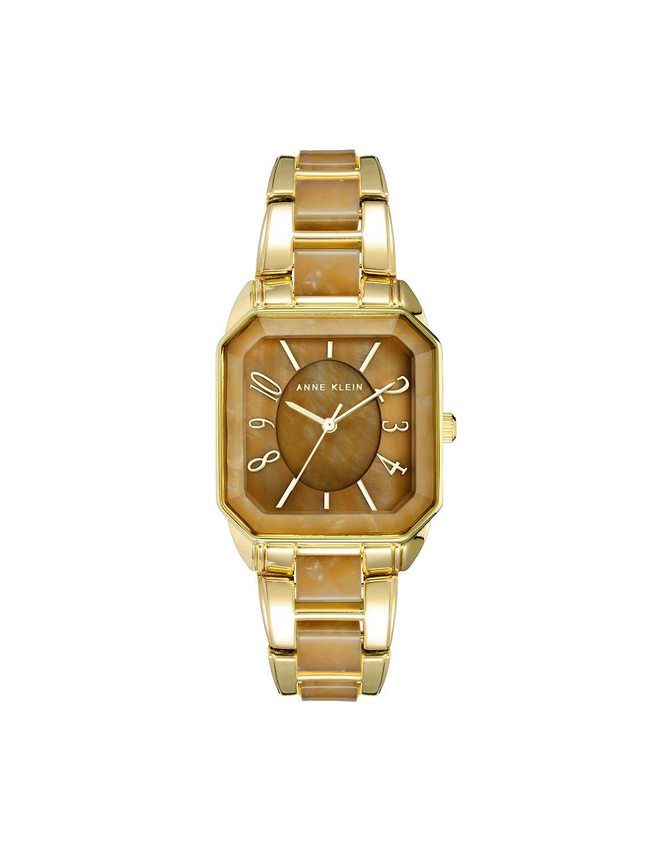 Les métaux Anne Klein Square Case Resin Link Bracelet Watch   | ZOW-5083831